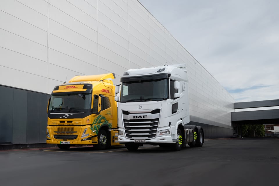 JLR DHL HGVs