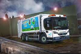 Veolia electric refuse truck