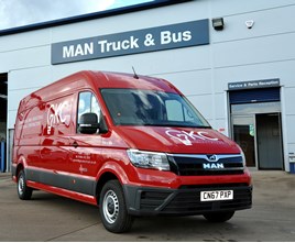GKC is first UK company to take delivery of a MAN TGE van