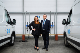 Natasha Fry, head of strategic accounts for Mer, and Paul Ibbetson, managing director of DX Freight