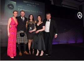 Caledonian Truck & Van picked up three prizes at the latest Mercedes-Benz Truck Dealer of the Year Awards.