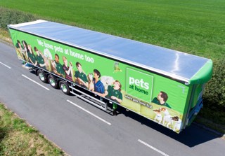 Pets at Home Cartwright's curtainsider semi-trailer 