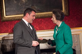 Mercedes Benz Truck honoured by HRH The Princess Royal