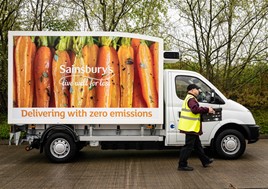 Sainsbury’s trials electric vans for home deliveries