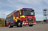Scania fire appliance, Lincolnshire Fire and Rescue