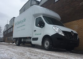 Stericycle liveried commercial vehicle 