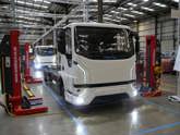 Tevva 7.5t electric truck on production line