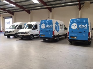 Volkswagen DPD vans 